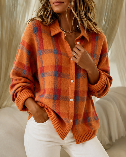Chaqueta de punto Pilar | Retro, cálida y lista para cualquier momento