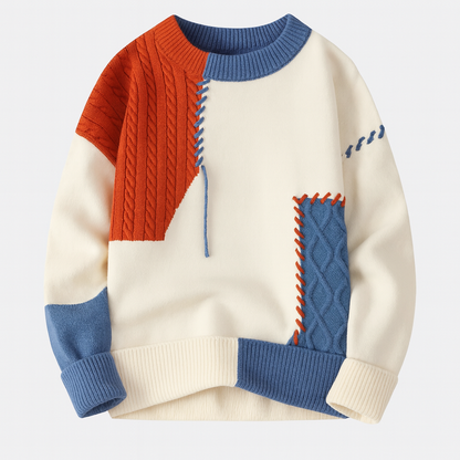 FRESH LABEL | Arty Patch Sweater (FINAL SALE)