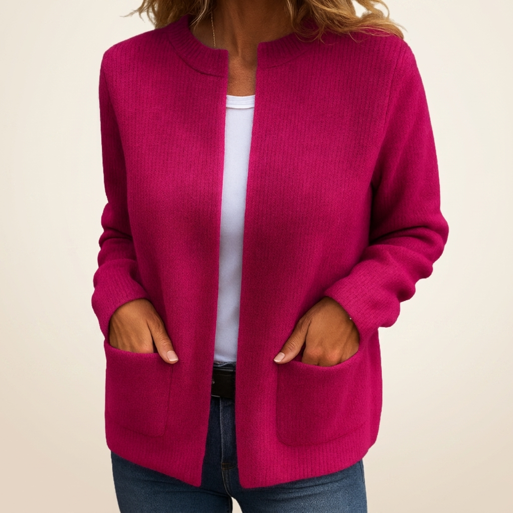 Chaqueta de punto Luz | Con cremallera y con bolsillos