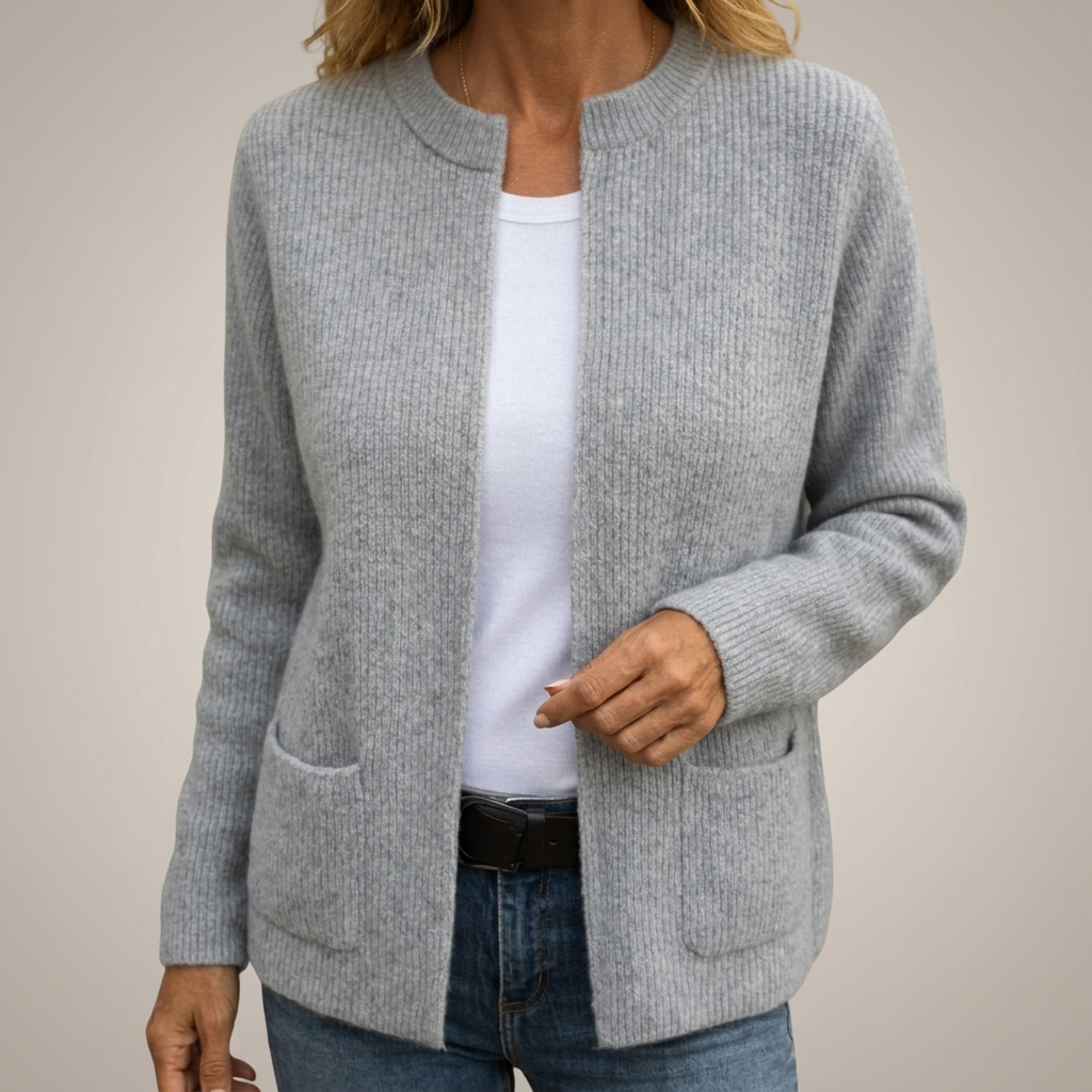 Chaqueta de punto Luz | Con cremallera y con bolsillos